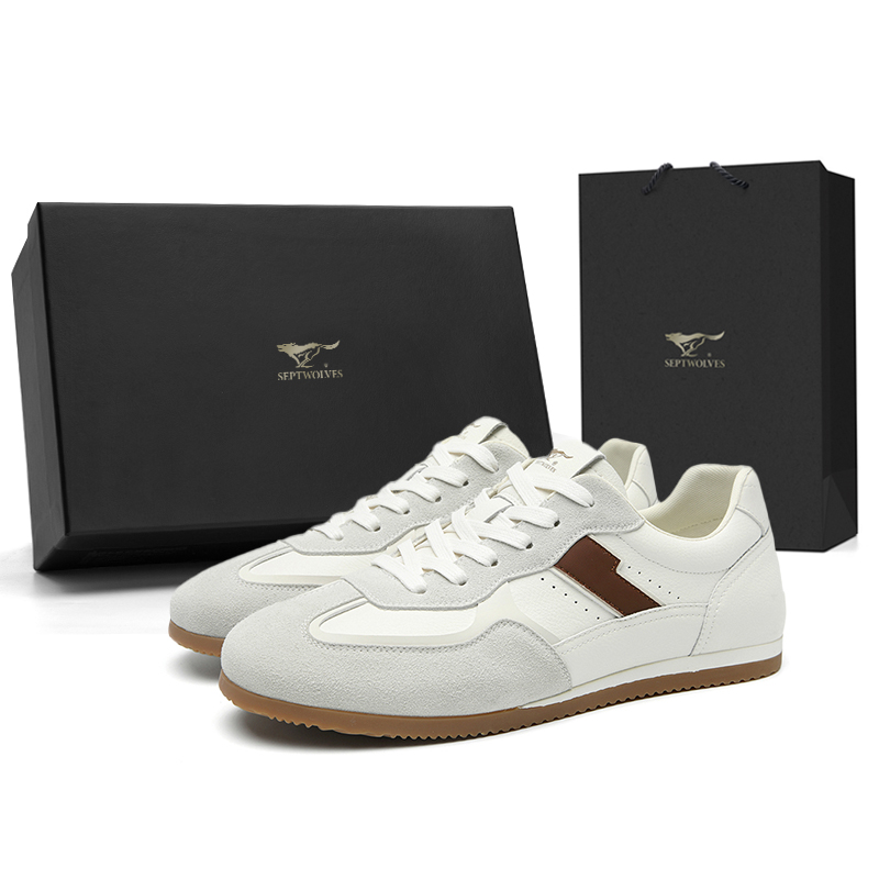 

Низкие повседневные туфли мужские SEPTWOLVES, White (Standard Leather Shoe Size)