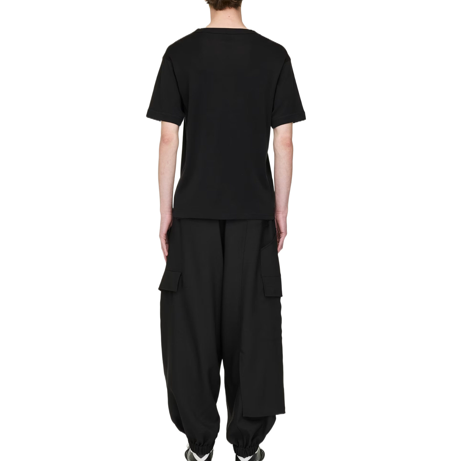 Футболка Y 3 из хлопка с логотипом Y-3, черный — фото 3