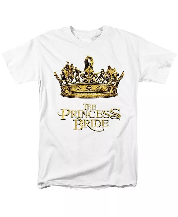 

Мужская футболка Crown с коротким рукавом для взрослых Princess Bride, белый