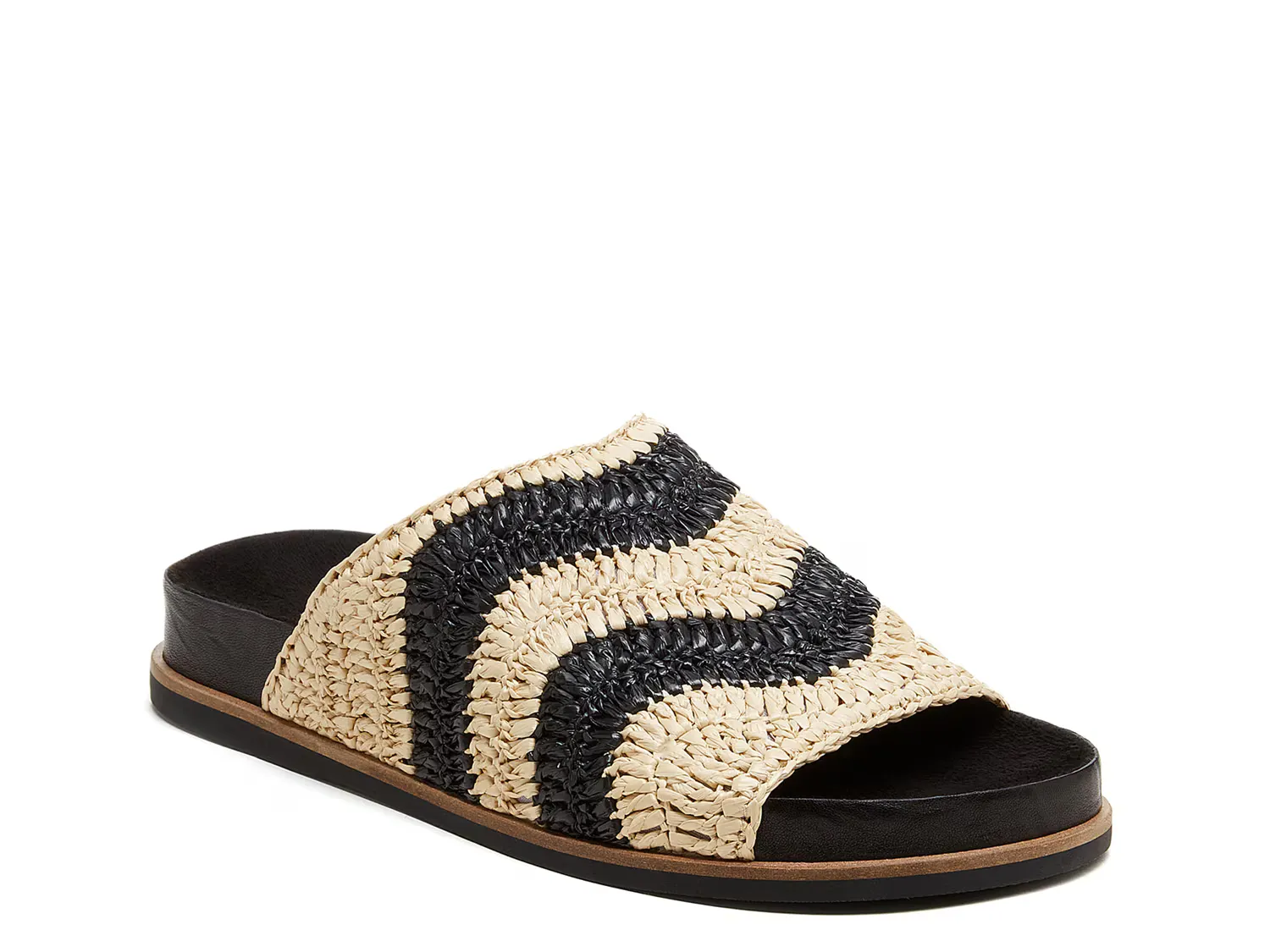 

Сандалии Squish Sandal Kelsi Dagger Brooklyn, цвет black_beigestripeprint