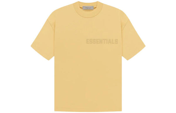 Футболка ss23 logo tee 'light tuscan' Fear Of God Essentials, желтый — фото 2