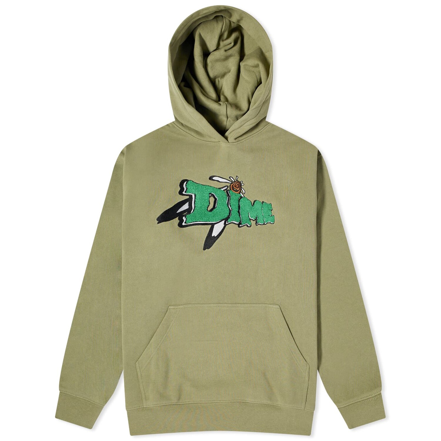 

Худи Dime Encino Chenille, цвет Army Green