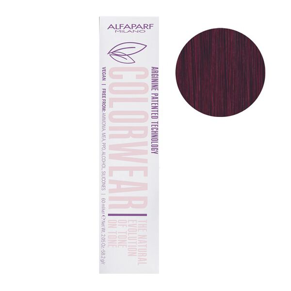 

Краска для волос без аммиака 4.52, 60 мл Alfaparf Color wear, цвет 4.52