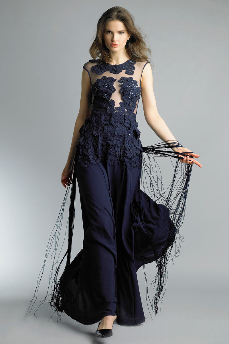 

Платье без рукавов с V-образным вырезом на спине Basix Black Label, синий