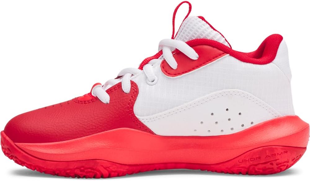 

Детские баскетбольные кроссовки Under Armour Lockdown 7 для дошкольников, белый/красный