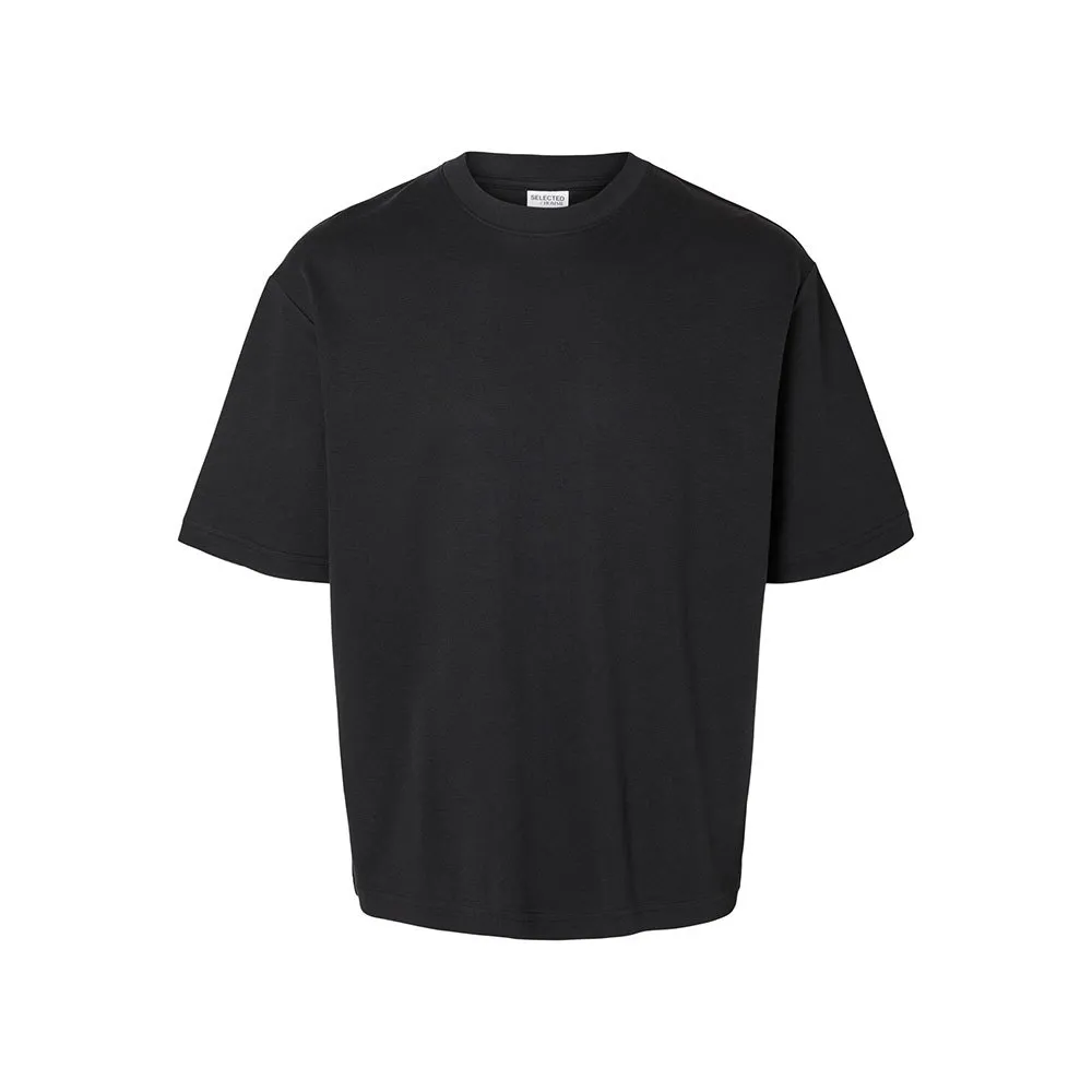 

Футболка Selected Oscar Relax Fit, черный