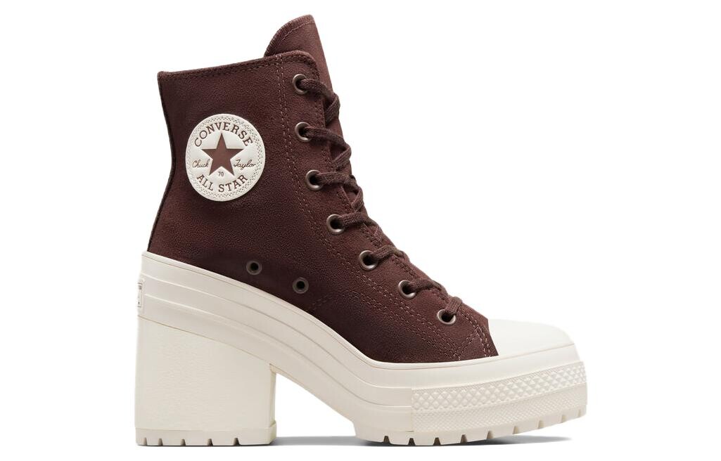 Туфли на высоком каблуке Chuck 70 женские, земляно-коричневый Converse — фото 2