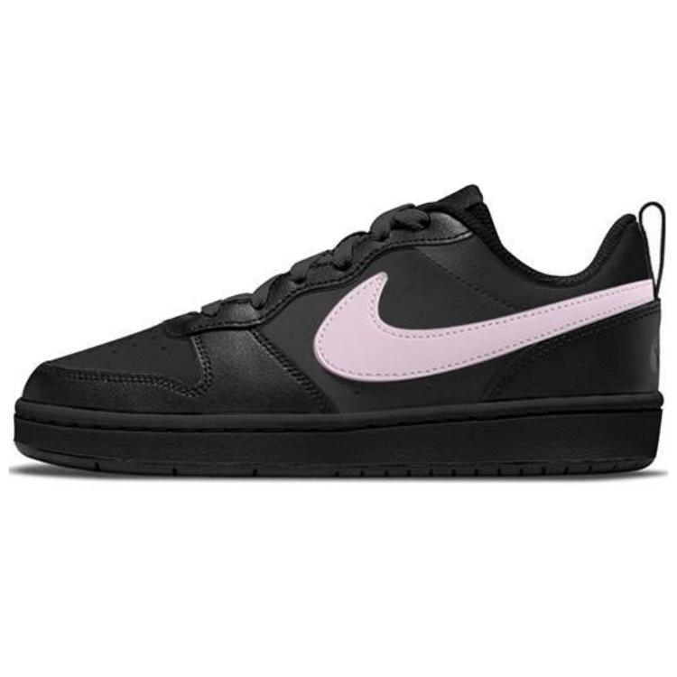 

Кроссовки Nike Court Borough Skateboard Shoes Women's Low-Top Black Pink, Черный, Кроссовки Nike Court Borough Skateboard Shoes Women's Low-Top Black Pink