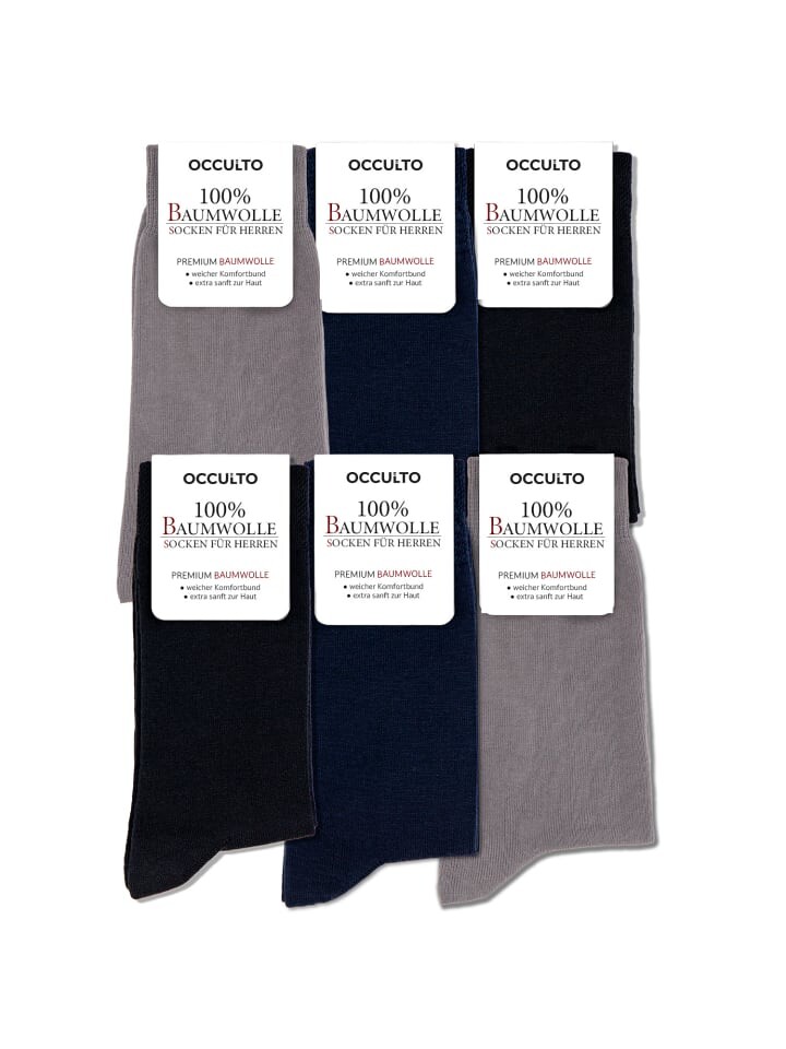 

Носки Occulto 6er Pack 100% Baumwoll Roland, цвет blau-mix