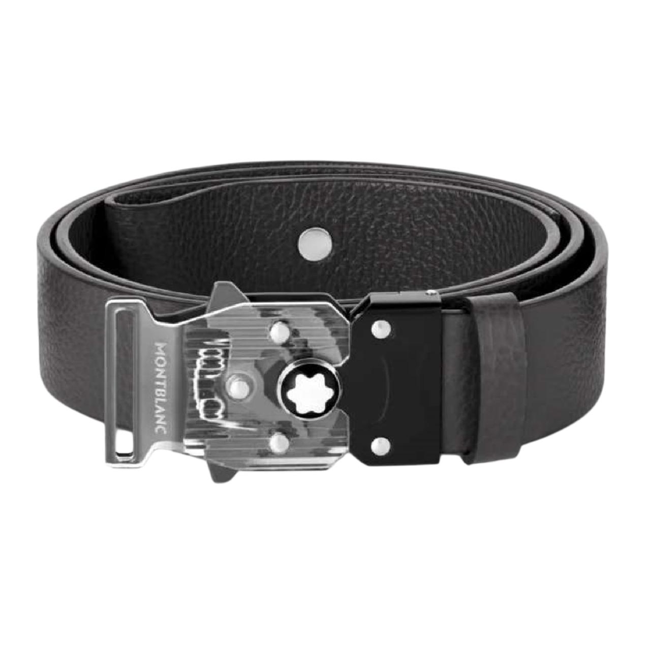 

MONTBLANC Мужской ремень из телячьей кожи серый цвет ширина 3,5 см