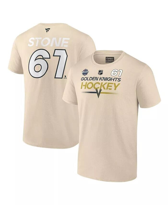 

Мужская футболка Mark Stone Cream Vegas Golden Knights 2024 NHL Winter Classic Authentic Pro с именем и номером Fanatics