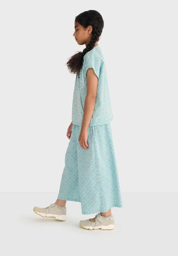 Блузка с мозаичным узором «маргаритки» Bobo Choses, Light Blue — фото 3