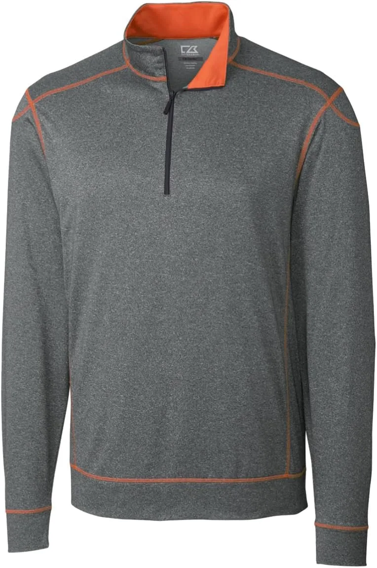 

Cutter & Buck мужская толстовка Drytec Green Lake с молнией до середины