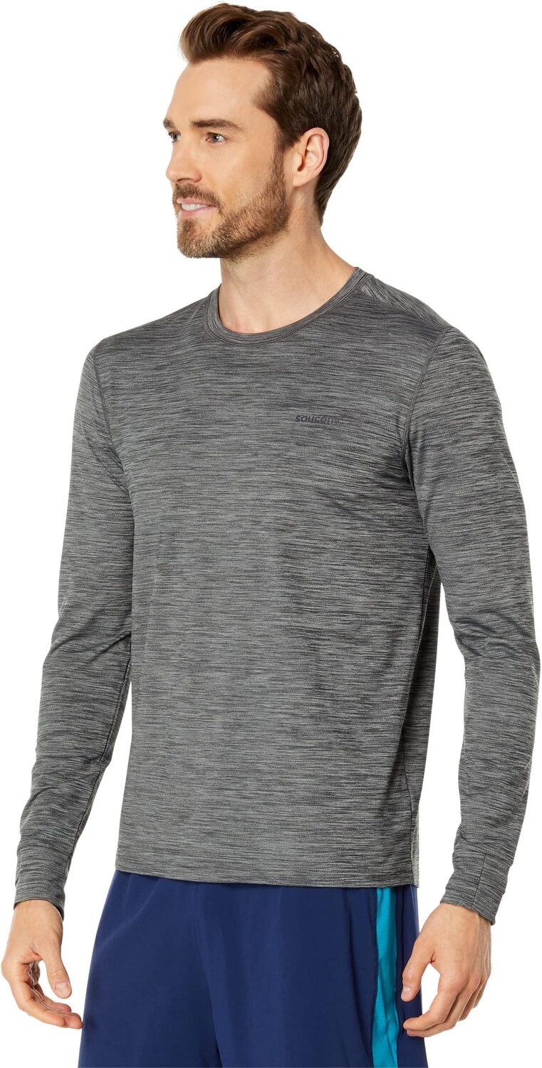 

Футболка Saucony Boulder Base Layer, цвет Black Heather
