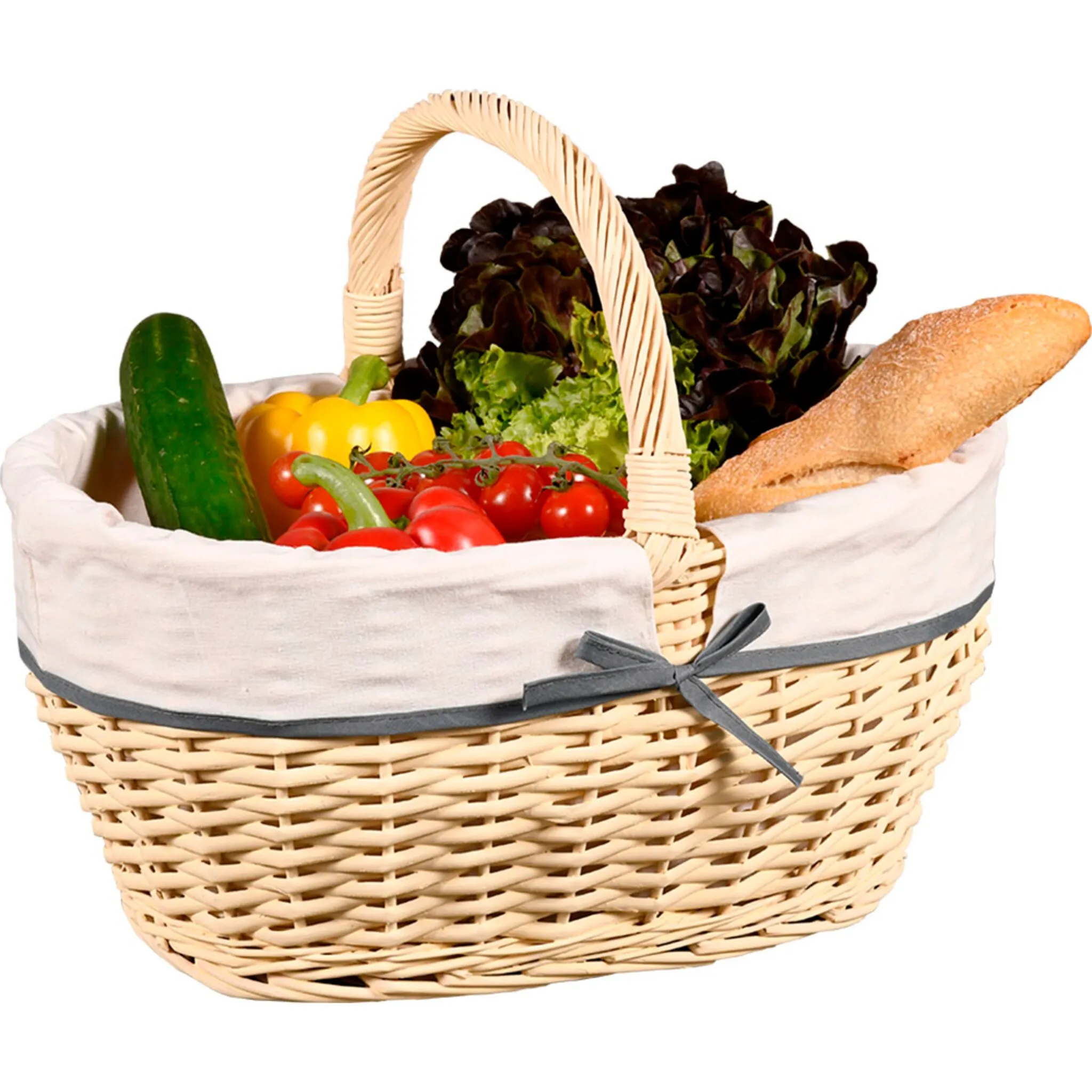 

Корзина для покупок KESPER, (1 шт.), плетенная с текстильной подкладкой, цвет natur