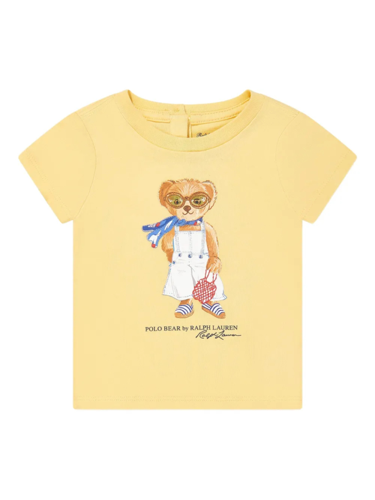 

Футболка POLO RALPH LAUREN KIDS с рисунком медведя, желтый