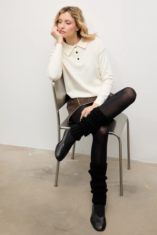 

Леггинсы из мериносовой шерсти Answear.Lab, черный