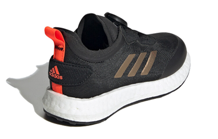 Кроссовки Rapida Kids Детские низкие черные/белые/золотые Adidas — фото 4