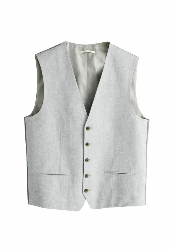 Костюм прямого кроя из комбинированной ткани без рукавов Next, Grey