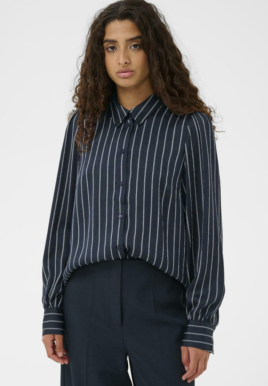 

Блуза Soaked in Luxury STRIPED, Salute W Creme Stripes/Dark Blue