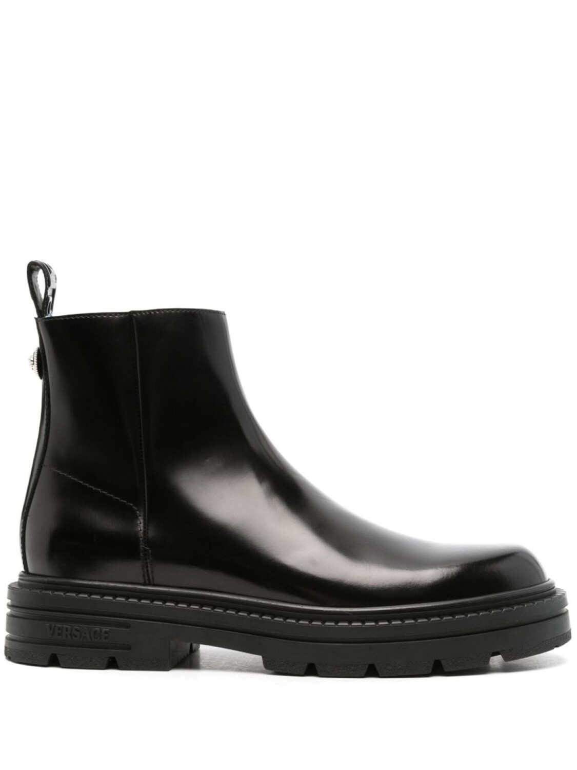 

Versace кожаные сапоги с головой Медузы, черный