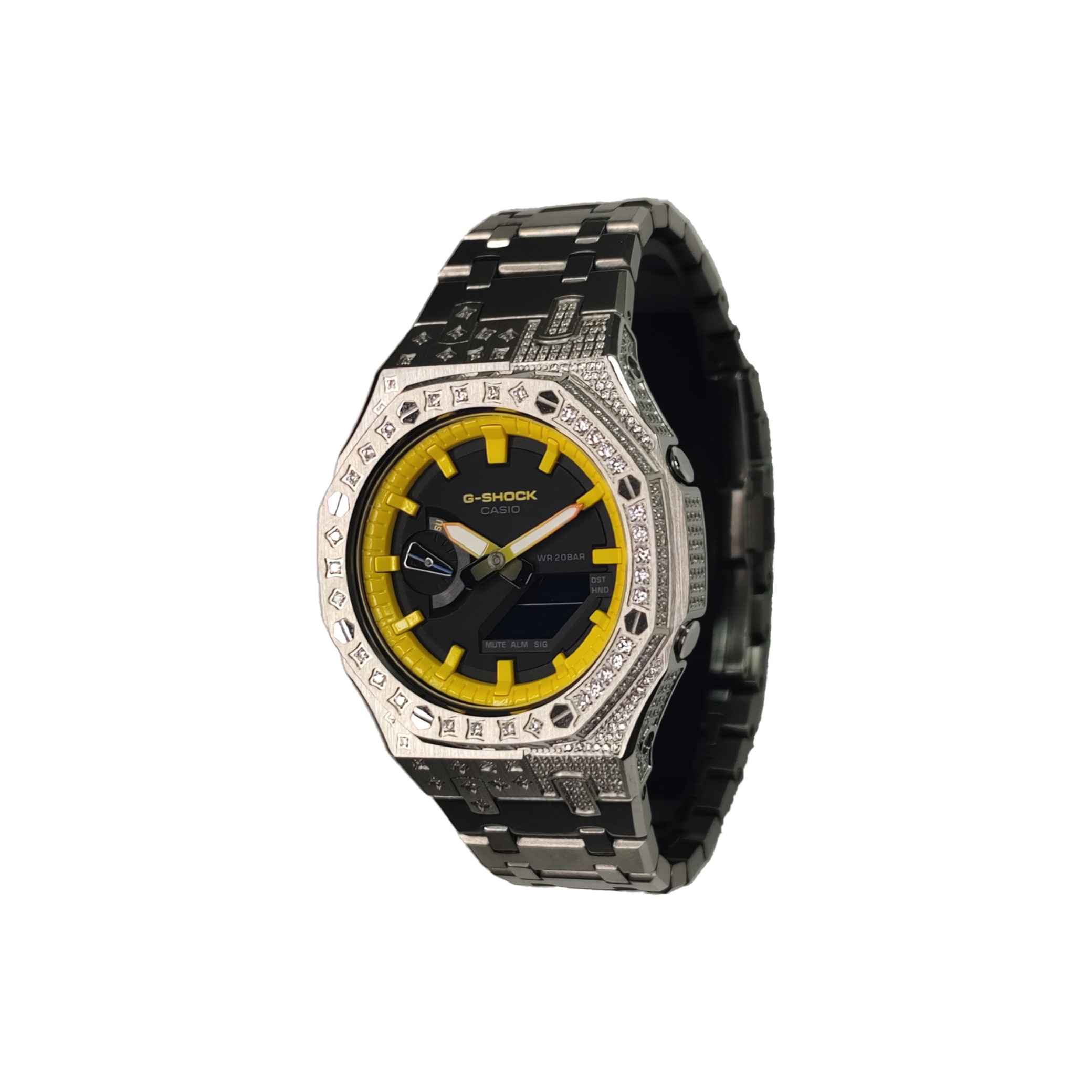 

CASIO Часы Men Liquid Crystal/Analog Dual Display Series White Watch