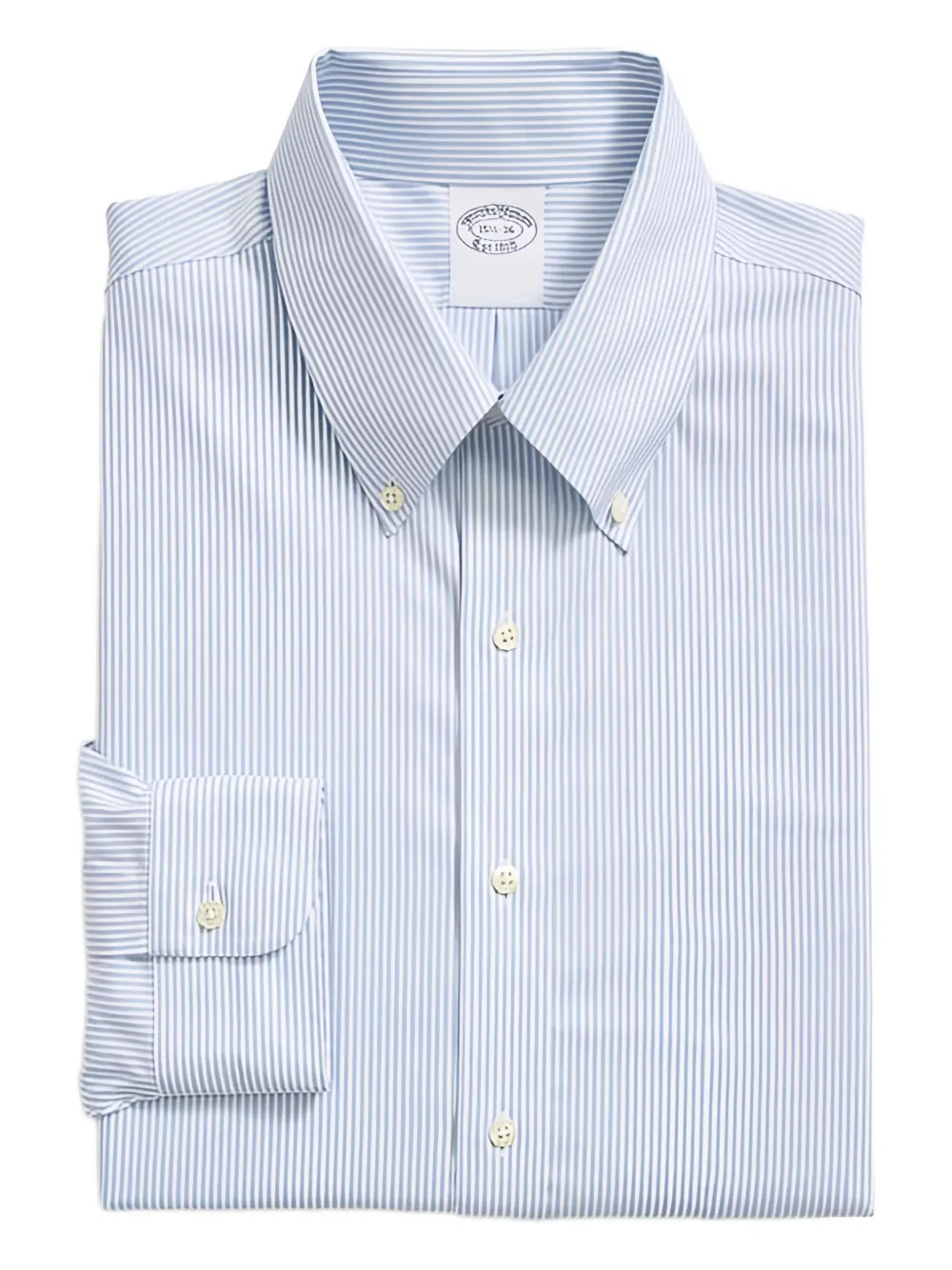 

Оксфордская рубашка в полоску Brooks Brothers, синий