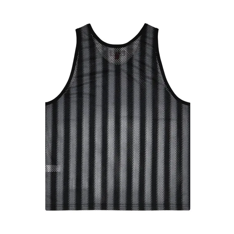 Майка Supreme Stripe Mesh Tank Top, черный — фото 2