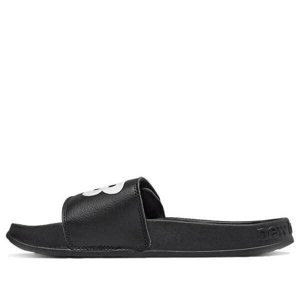 Тапочки 200 series casual minimalistic black slippers New Balance, черный