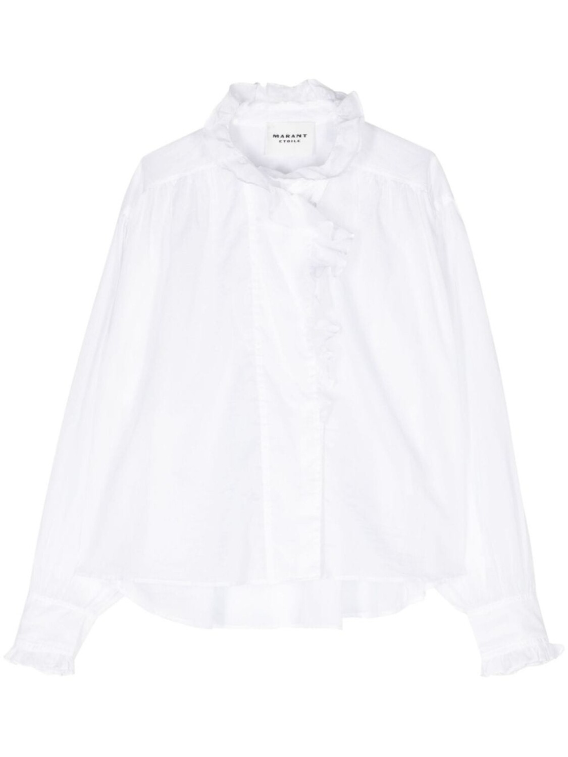 

MARANT ÉTOILE блузка Pamiala с оборками, белый