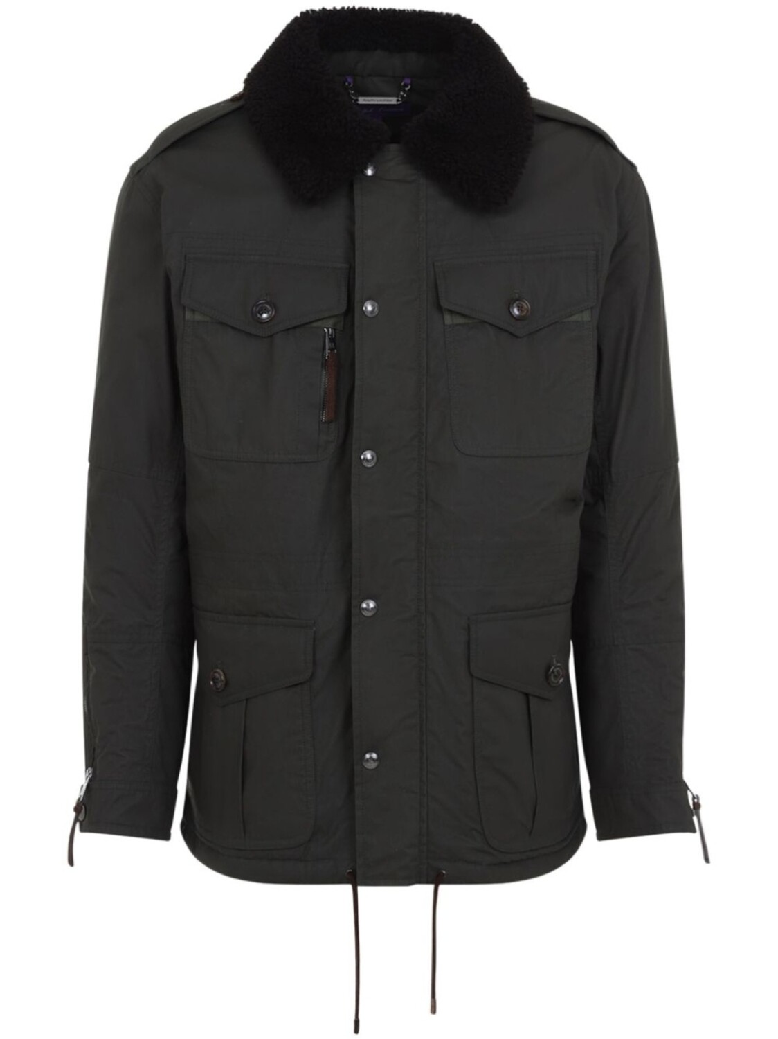 

Ralph Lauren Purple Label куртка с меховым воротником, зеленый