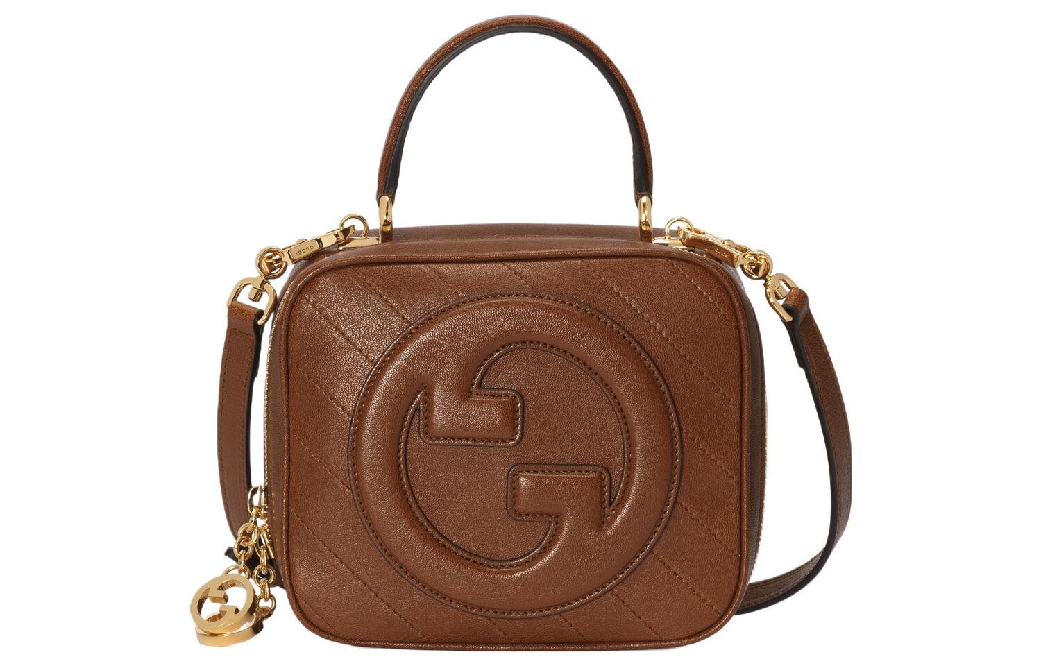 

GUCCI Коричневая кожаная сумка через плечо