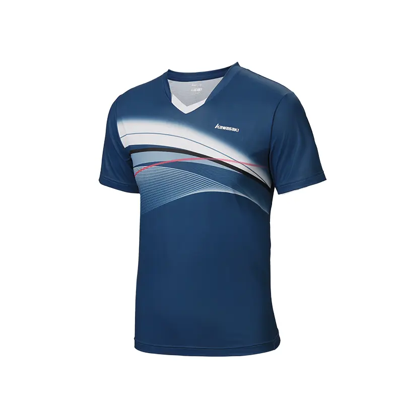 

Футболка для бадминтона унисекс Kawasaki, Бриз Блю