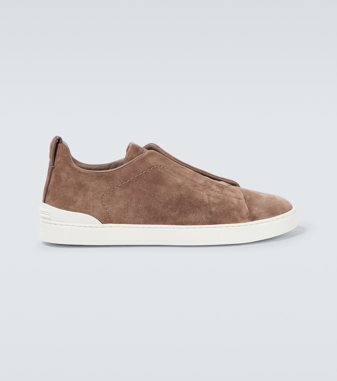 

Замшевые кроссовки Triple Stitch Zegna, белый