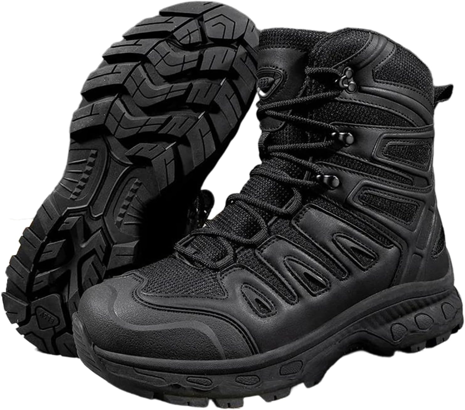 

Мужские профессиональные водонепроницаемые треккинговые кроссовки Alloaone из нейлона с противоскользящей подошвой и дышащим верхом для активного отдыха на открытом воздухе, черный