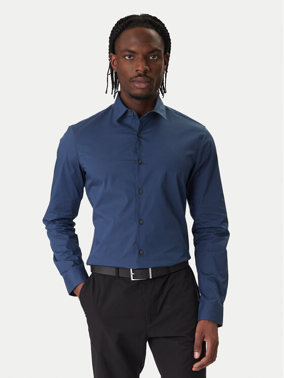 

Рубашка slim fit Essentials LV019EU037 Calvin Klein, серый