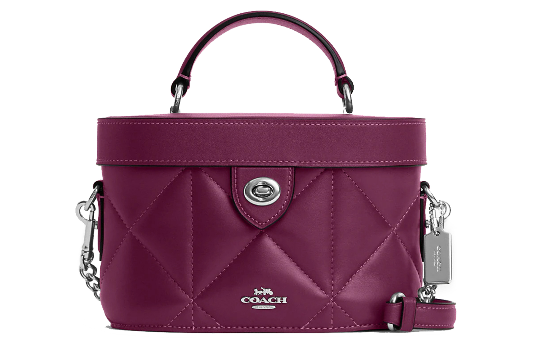 

Кошелек Kay Nappa из кожи, сумка через плечо, маленькая женская фиолетовая COACH