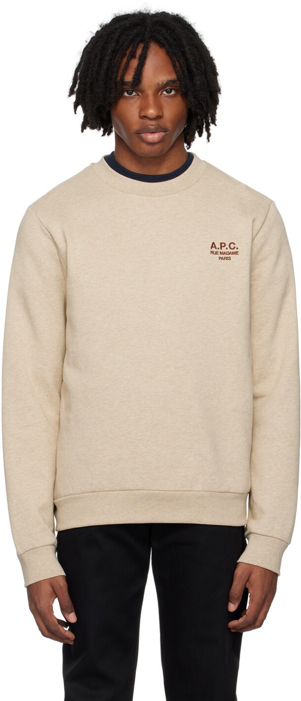 

Бежевый свитшот Item A.P.C.