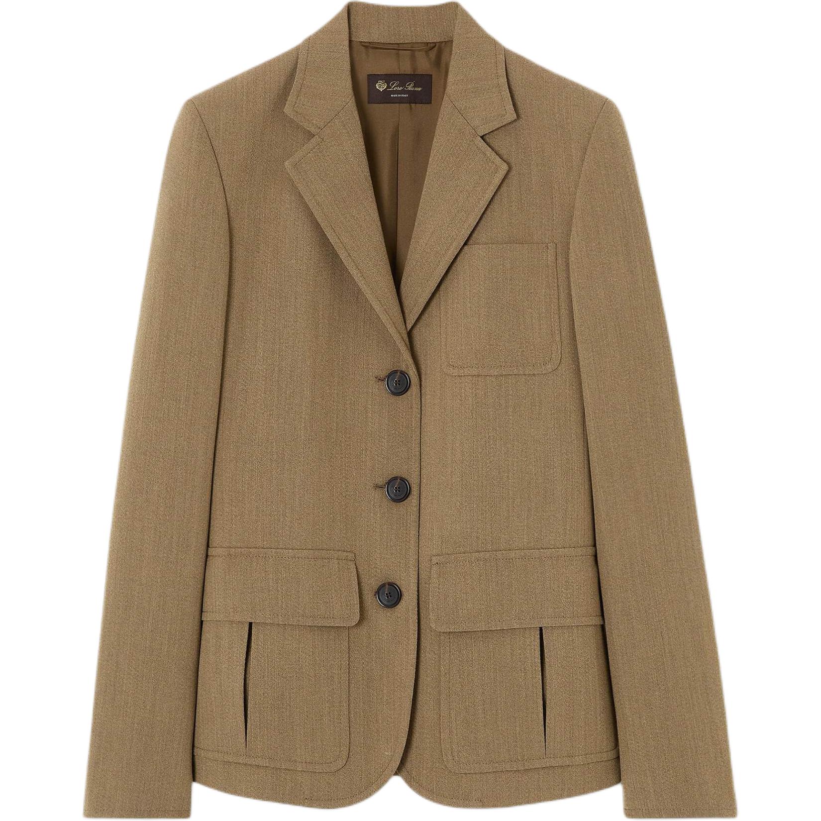

Женский пиджак для делового костюма Loro Piana, tundra soil