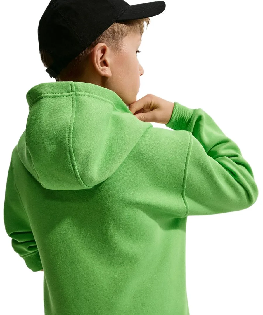 Детская флисовая толстовка с капюшоном Sportswear Club для мальчиков 4-20 лет Nike, mean зеленый — фото 4