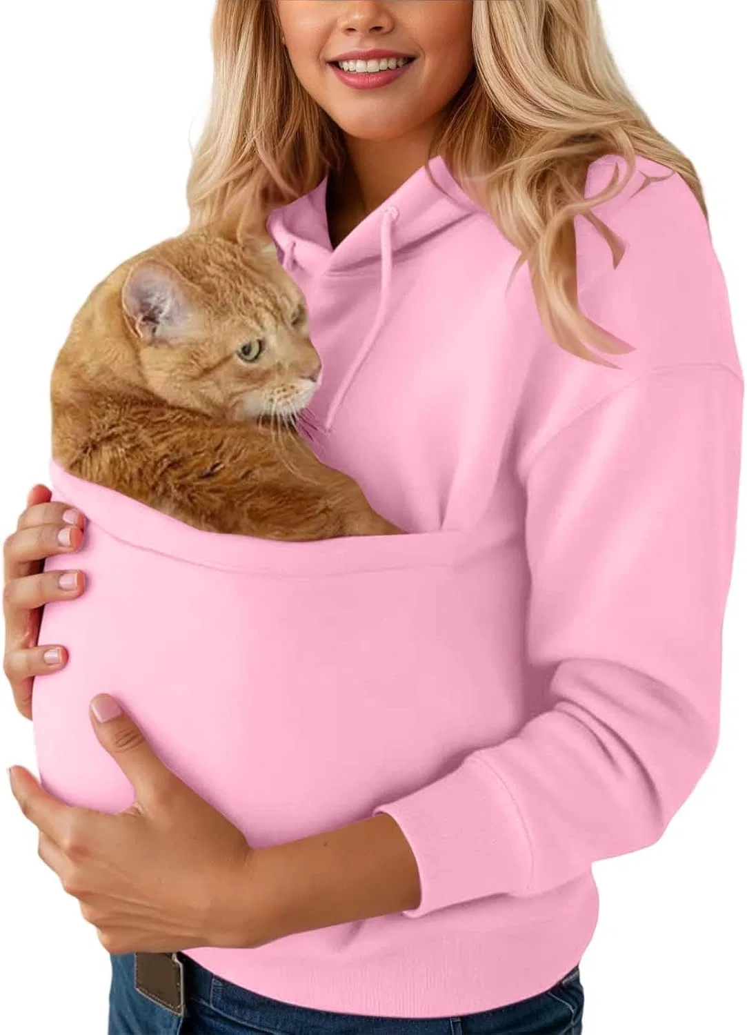 Толстовка с карманом для собаки, Pink