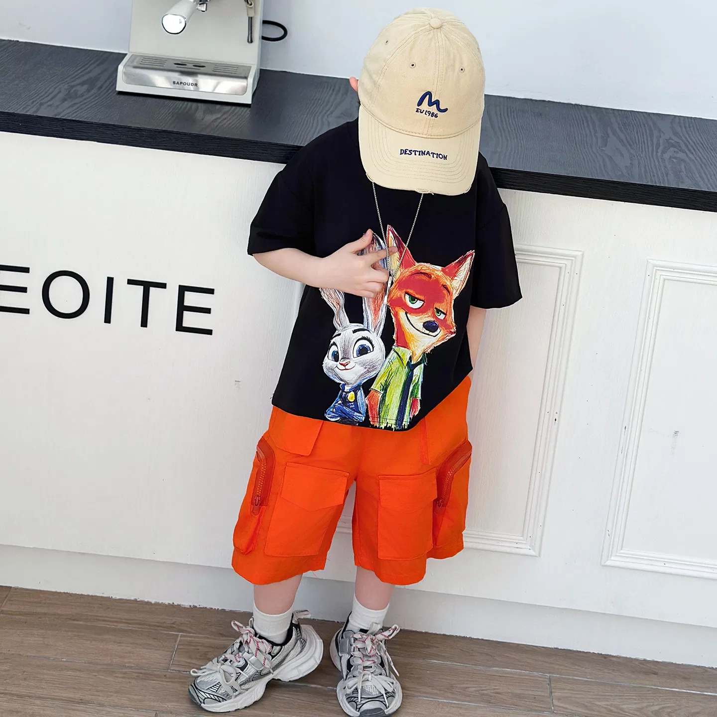 Детская спортивная одежда Casual с круглым вырезом Disney, Black — фото 4