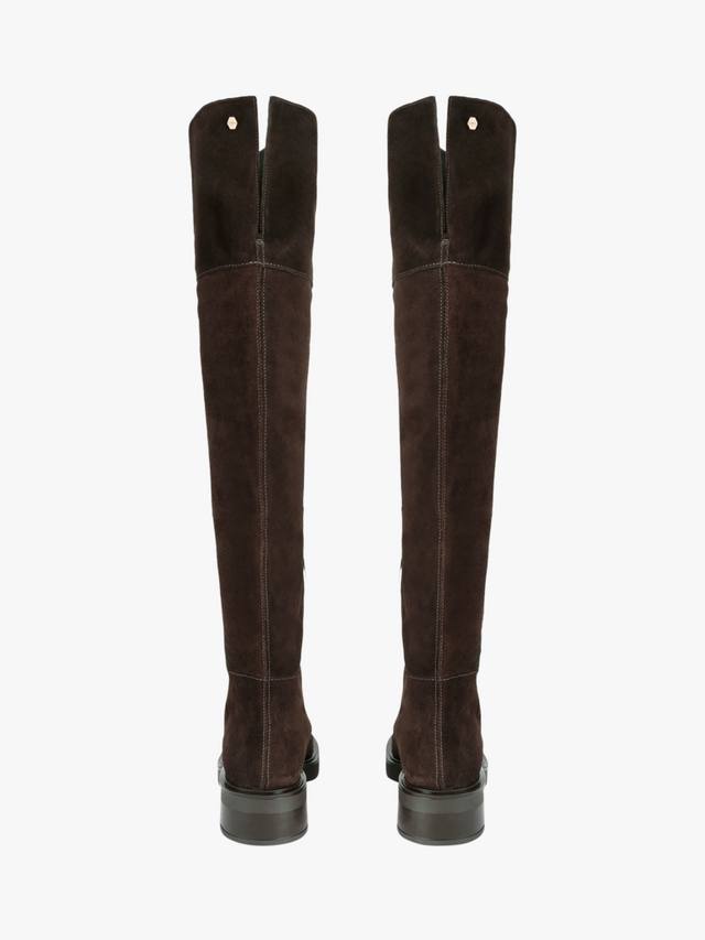 Неаполитанские замшевые ботинки выше колена Carvela, Brown — фото 3