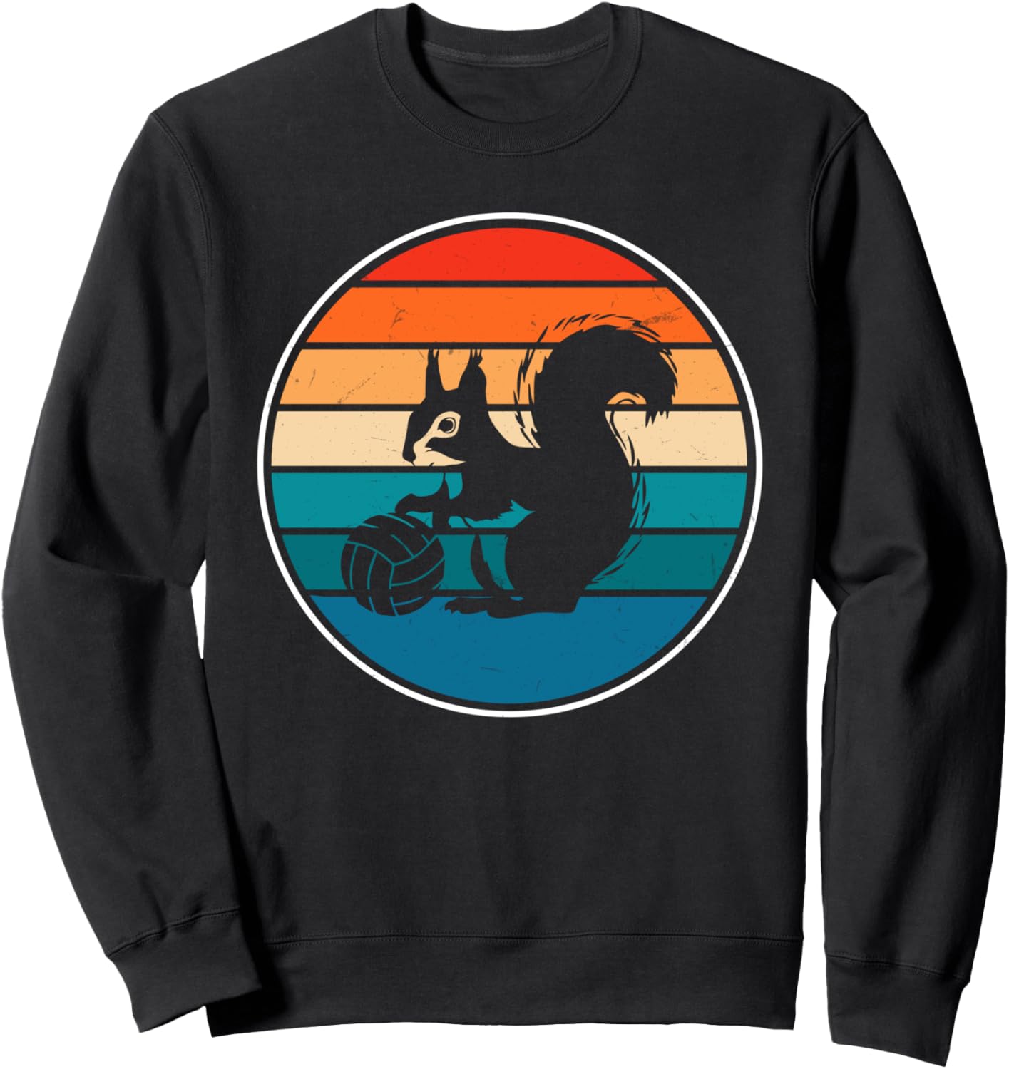 

Забавная толстовка с изображением белки для водного поло Funny Water-Polo Squirrel, черный