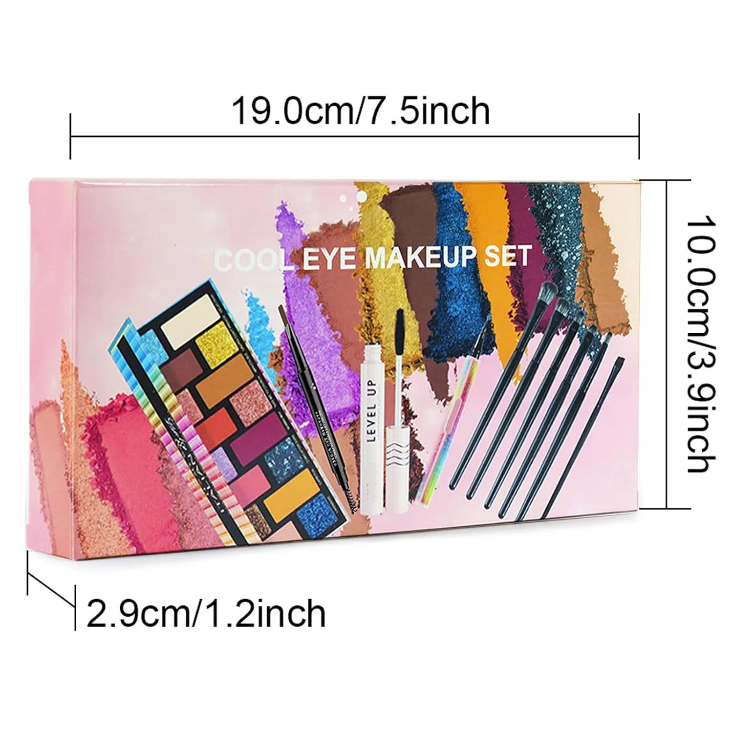 Набор косметики для глаз с 16 цветами теней Wishesmar, Eye Makeup Sets D — фото 3
