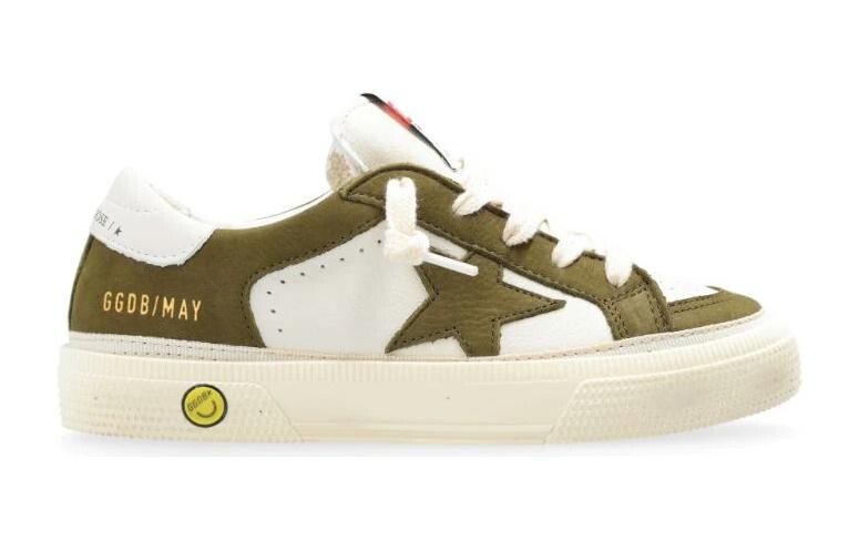 Детские кожаные кроссовки May Golden Goose, зеленый — фото 2