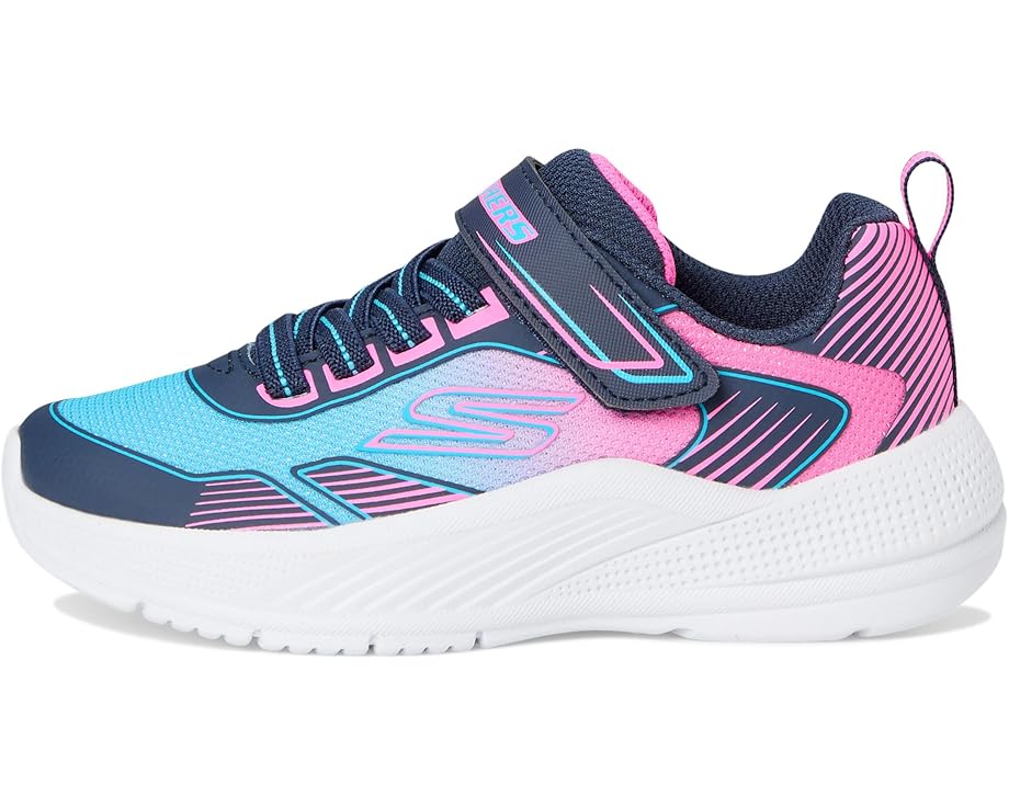 Женские кроссовки SKECHERS KIDS Microspec Advance - Oasis Point 303657L (Little Kid/Big Kid), Navy/Multi — фото 4