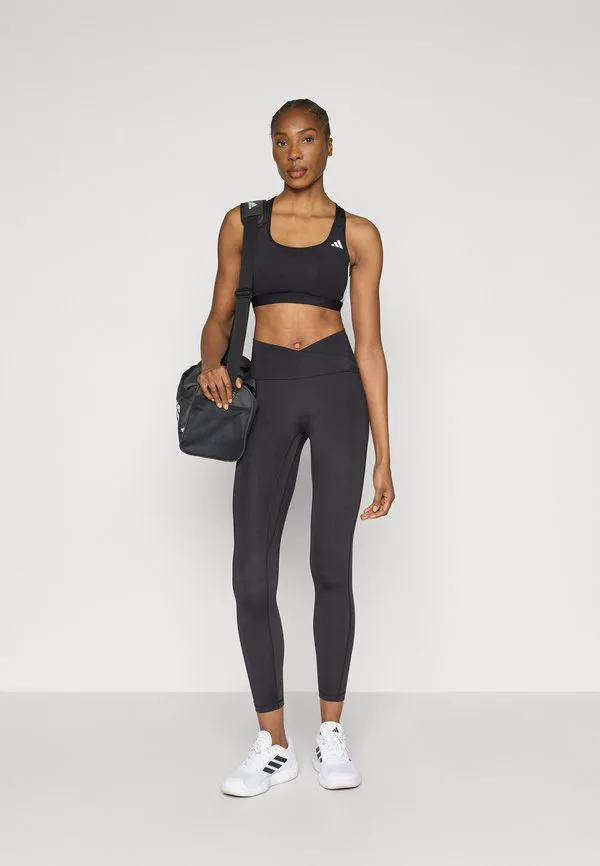 3 stripes studio all me 7/8 xover leggings Adidas Performance, Black — фото 2