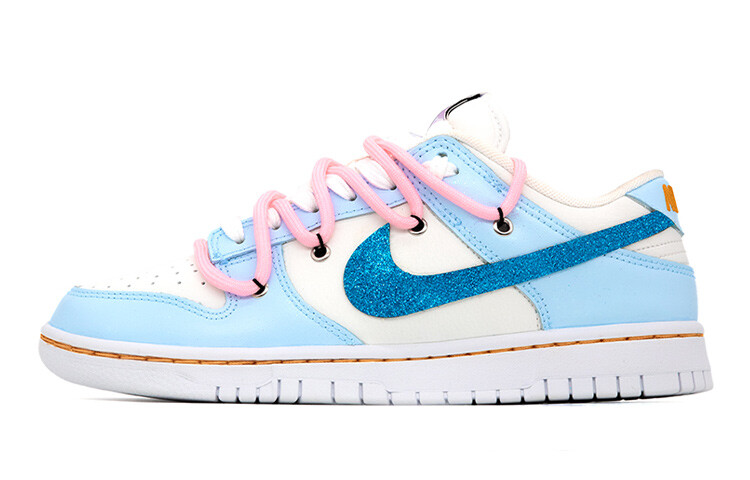 

Кроссовки Nike Dunk Skateboard Shoes Women's Low-Top Blue Pink/White