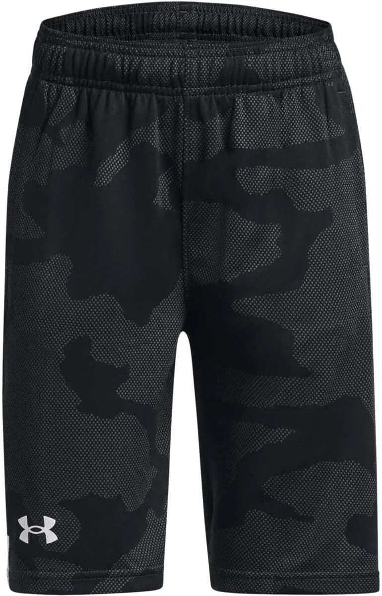 Шорты Under Armour, цвет Jacquard Digital Camo Black/White 001, размерная линейка YMD